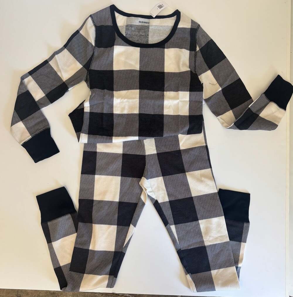 Old Navy Buffalo Plaid Thermal-Knit Pajama Set